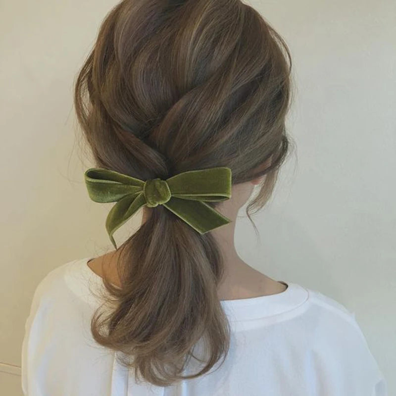 Velvet Bow Hairpin