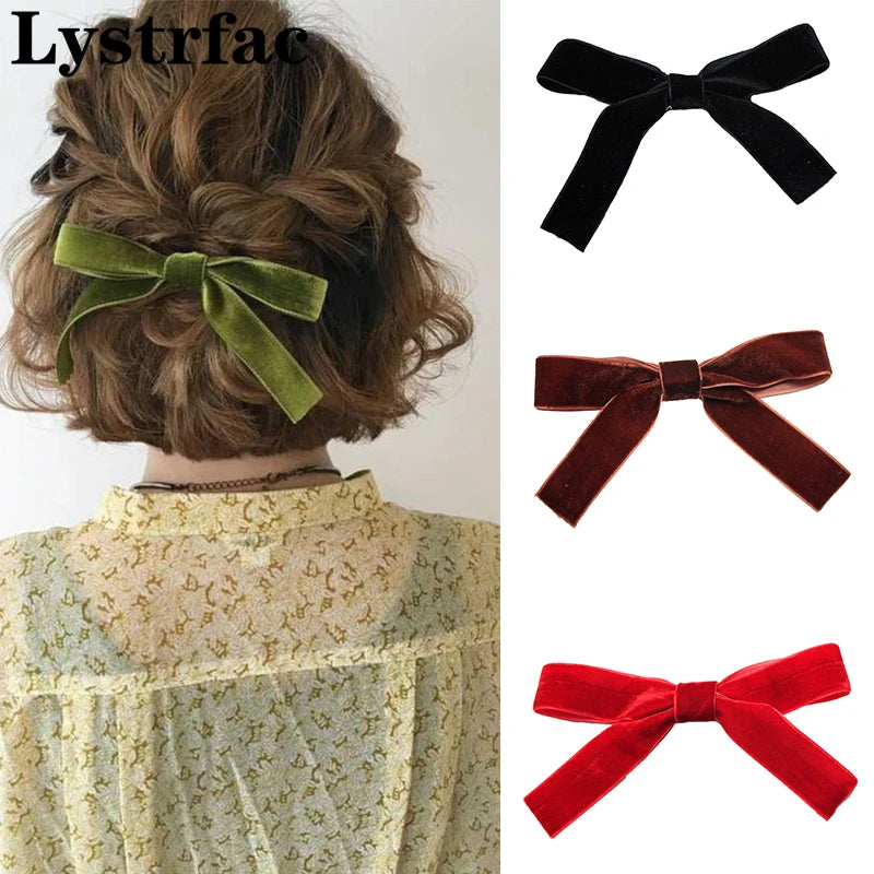 Velvet Bow Hairpin