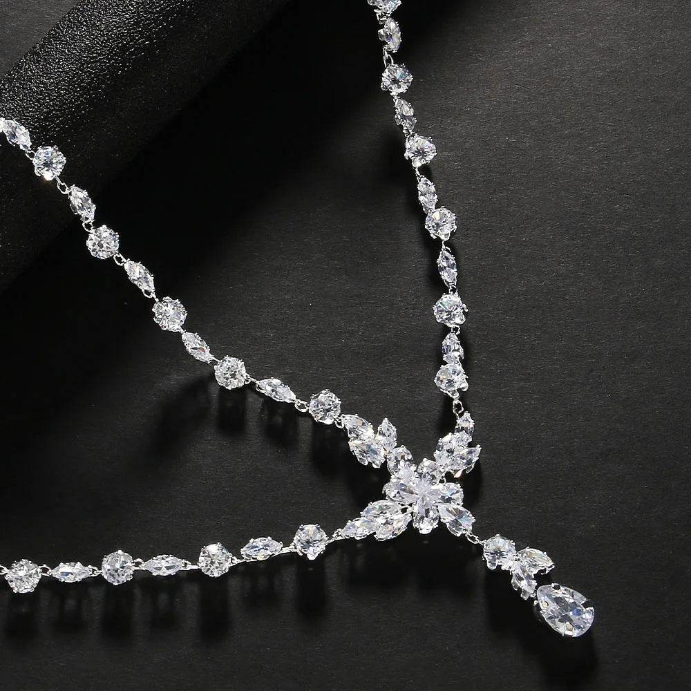 Daimond Zircon Rhinestone Leaf Forehead Head Chain