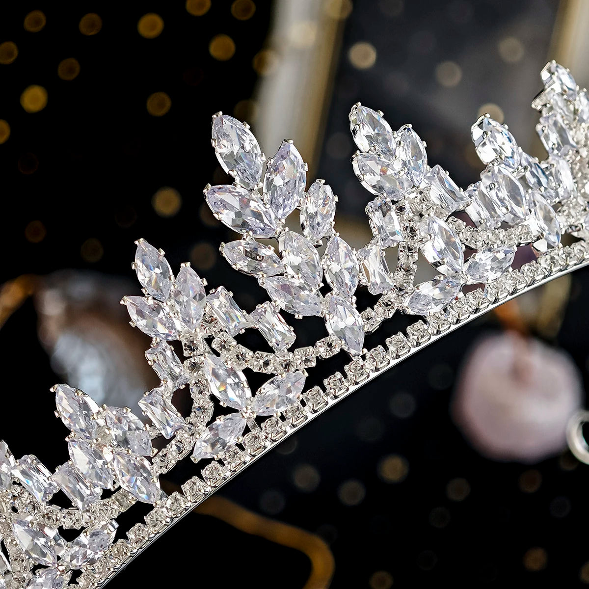 Full Diamond Crystal Bridal Crown