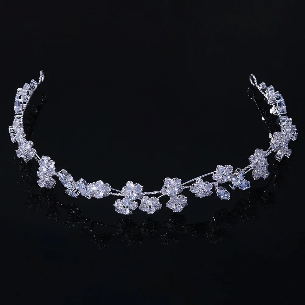 Jewelry Elegant Flowers Headband Headpiece