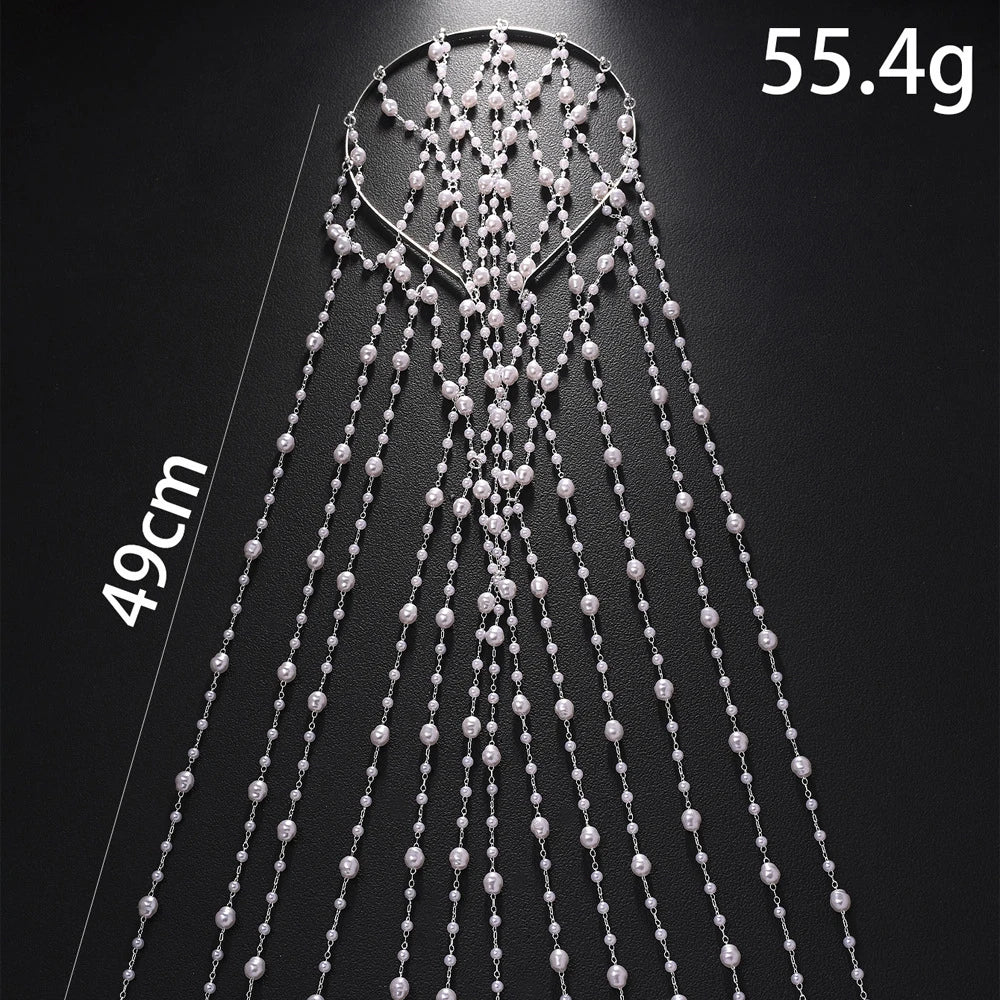 Pearl Mesh Headpiece