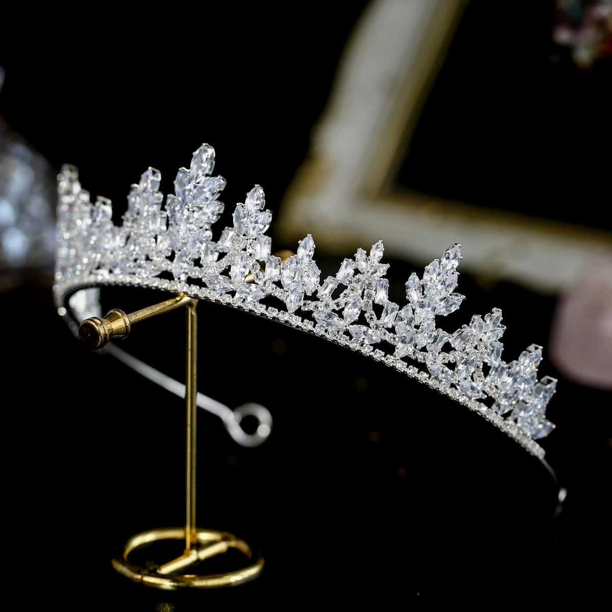 Full Diamond Crystal Bridal Crown