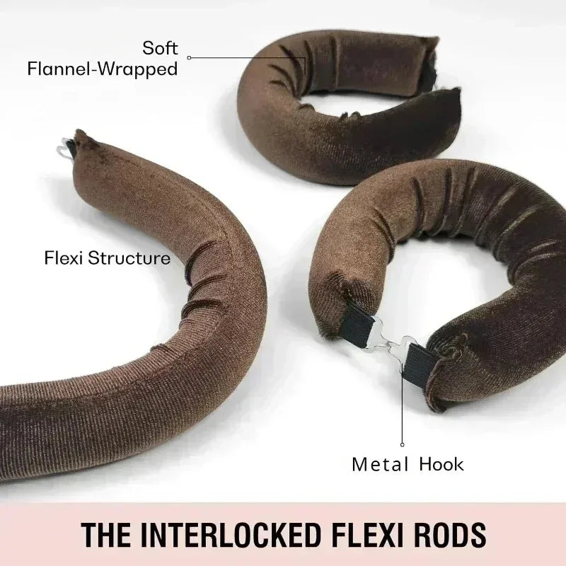 Lazy Curls with Hook Sleeping Soft Flexi Rod