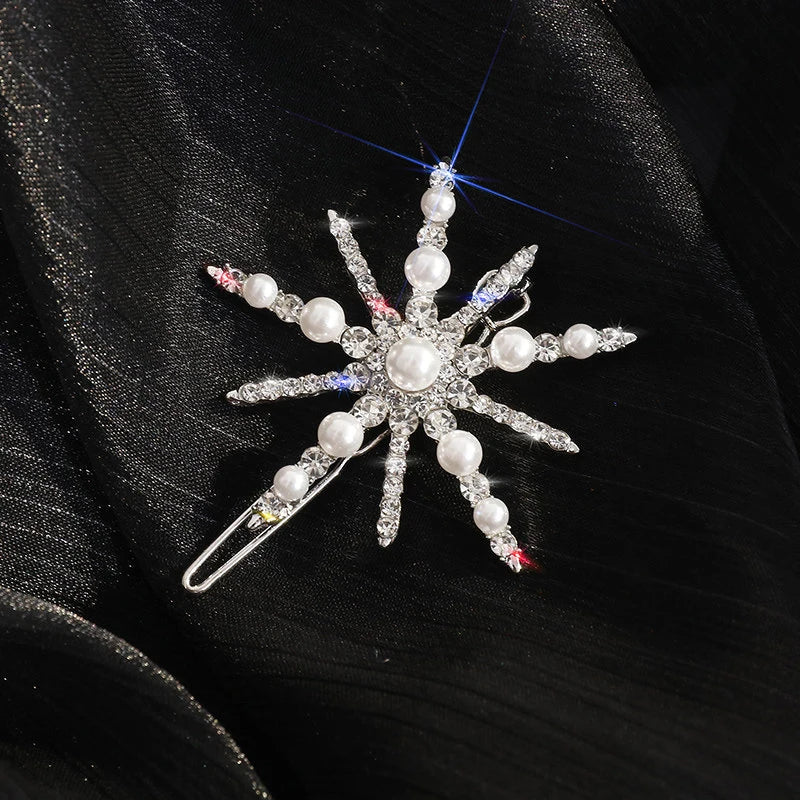 Garden of Crystal Hair Clips