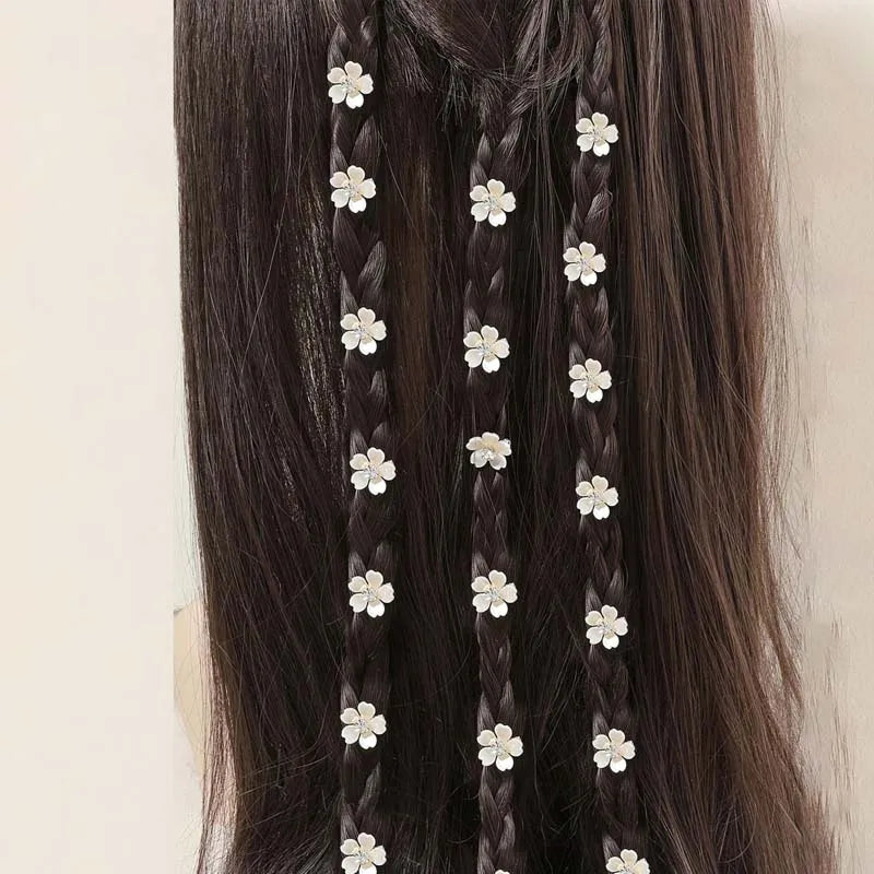 10Pcs Twinkle Flora  Hair Rings
