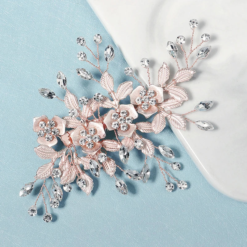 Flower Leaf Hair Clips