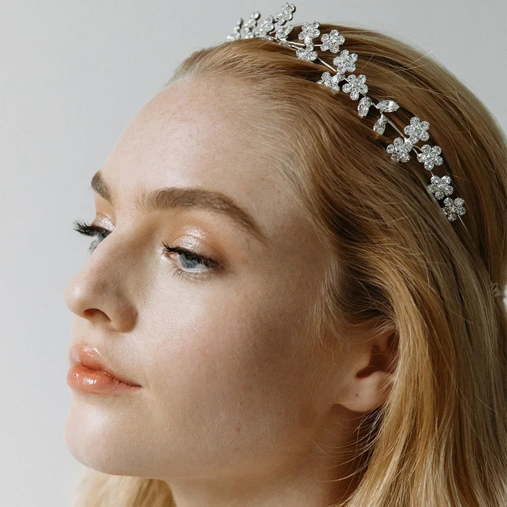 Jewelry Elegant Flowers Headband Headpiece