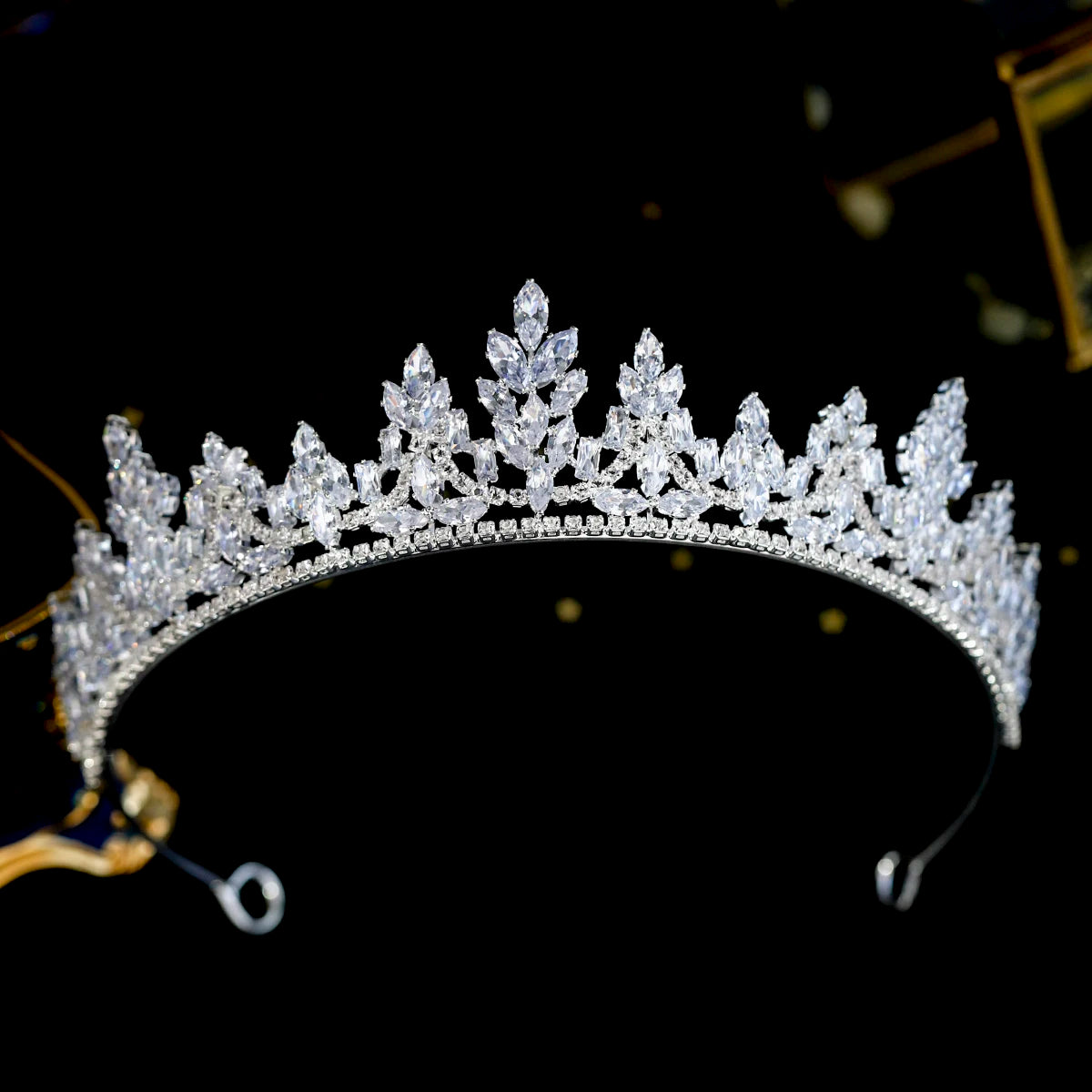 Full Diamond Crystal Bridal Crown