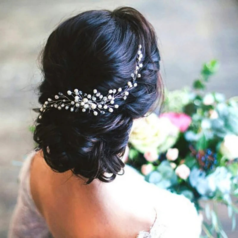 Bridal Pearl Hair Comb Headpiece