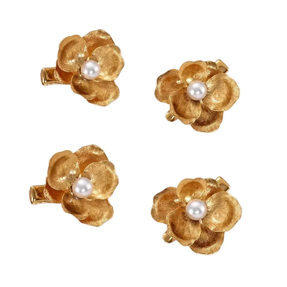 Timeless Pearl & Floral Hair Clip