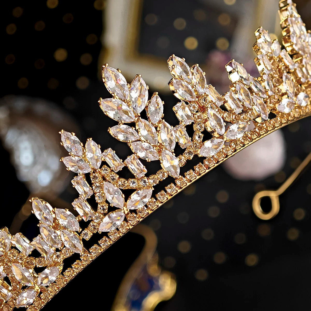 Full Diamond Crystal Bridal Crown