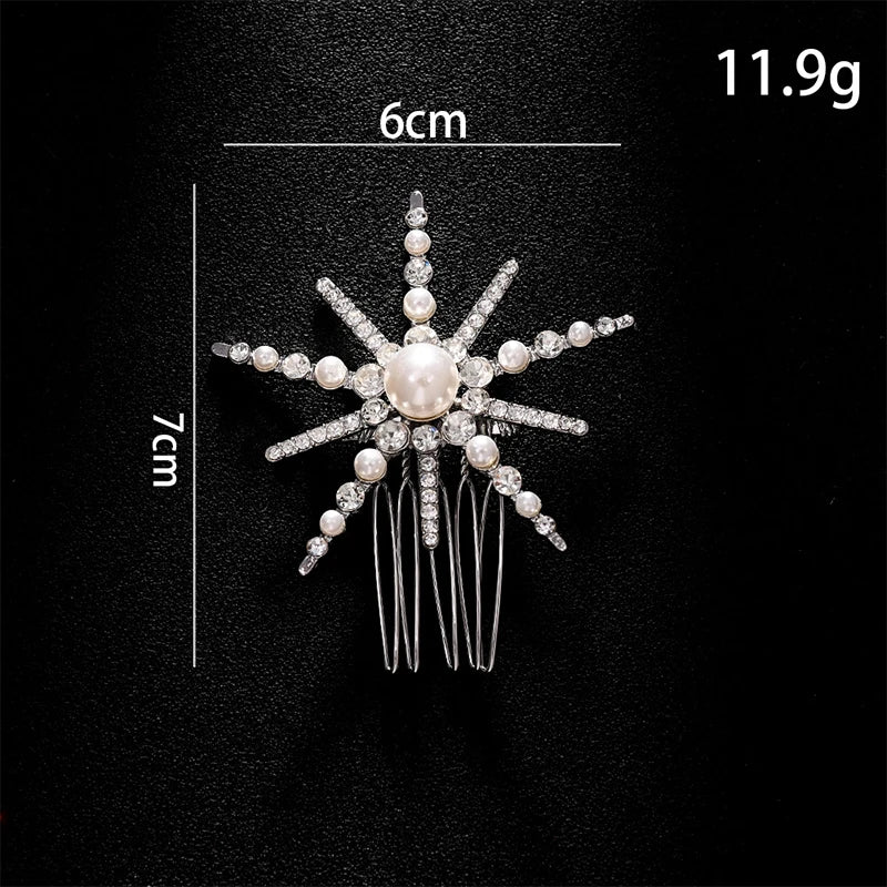 Garden of Crystal Hair Clips