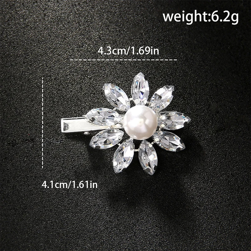 Garden of Crystal Hair Clips